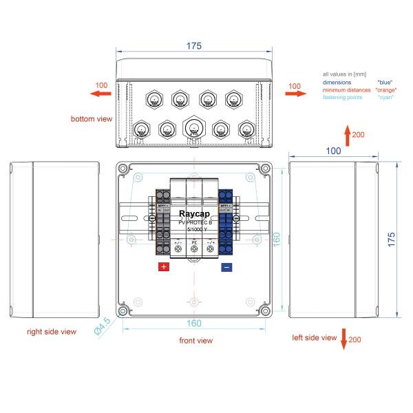 Enwitec Generatoranschlusskasten GAK 1 MPPT 1-2 Stränge SPD Typ 1/2 (10015741)